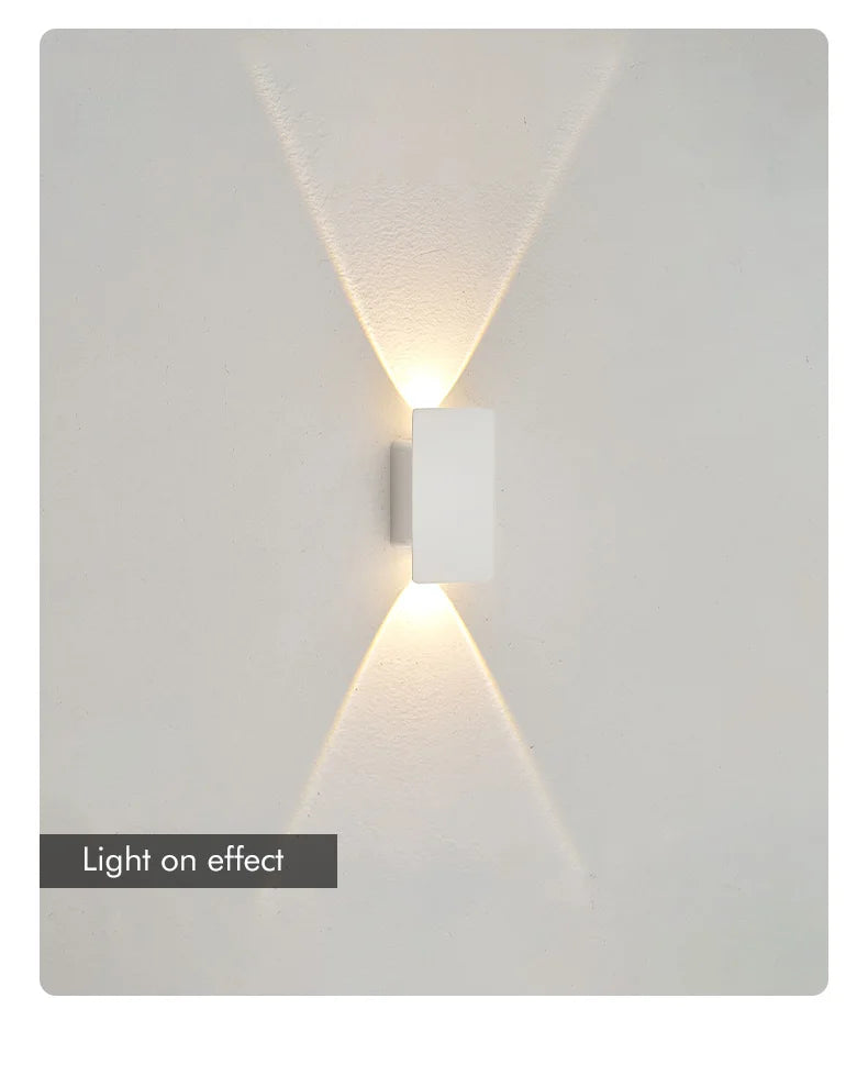 Outdoor Light - Waterproof Aluminum Wall Lamp 18W LED Black SW-36210578 - SWEET-LIGHTS