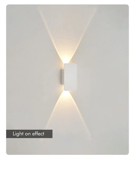 Outdoor Light - Waterproof Aluminum Wall Lamp 18W LED Black SW-36210578 - SWEET-LIGHTS