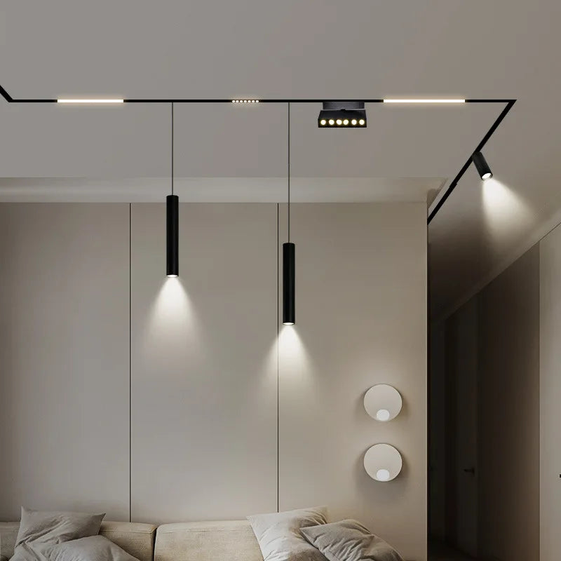 Spotlight - Magnetic Track Light Grille Flood Lamp DC48V Indoor Living SW-36210345 - SWEET-LIGHTS