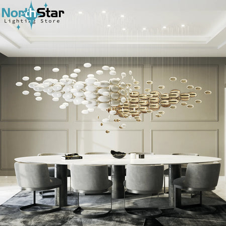 Chandelier - Luxury Lustre Bowl Hanging Chandelier Golden Dragon Egg SW-36210678 - SWEET-LIGHTS