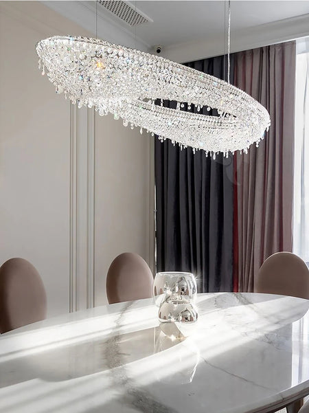 Chandelier - Modern Crystal Lighting Gold Lamp for Living Room SW-36210347 - SWEET-LIGHTS