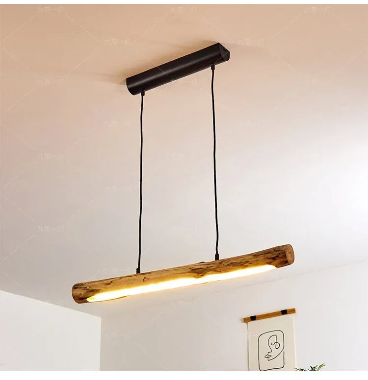 Pendant Light - Morden Style LED Minimalist Wooden Lamp Cord Adjustable SW-36210354 - SWEET-LIGHTS