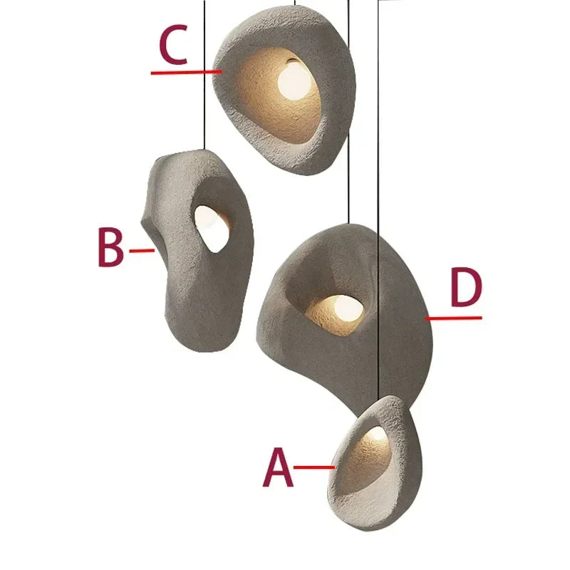 Pendant Light - Modern Wabi-sabi Handmade LED Chandelier Fixture SW-36210457 - SWEET-LIGHTS
