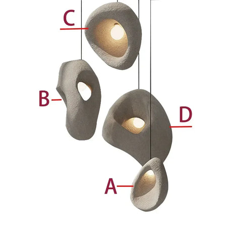 Pendant Light - Modern Wabi-sabi Handmade LED Chandelier Fixture SW-36210457 - SWEET-LIGHTS