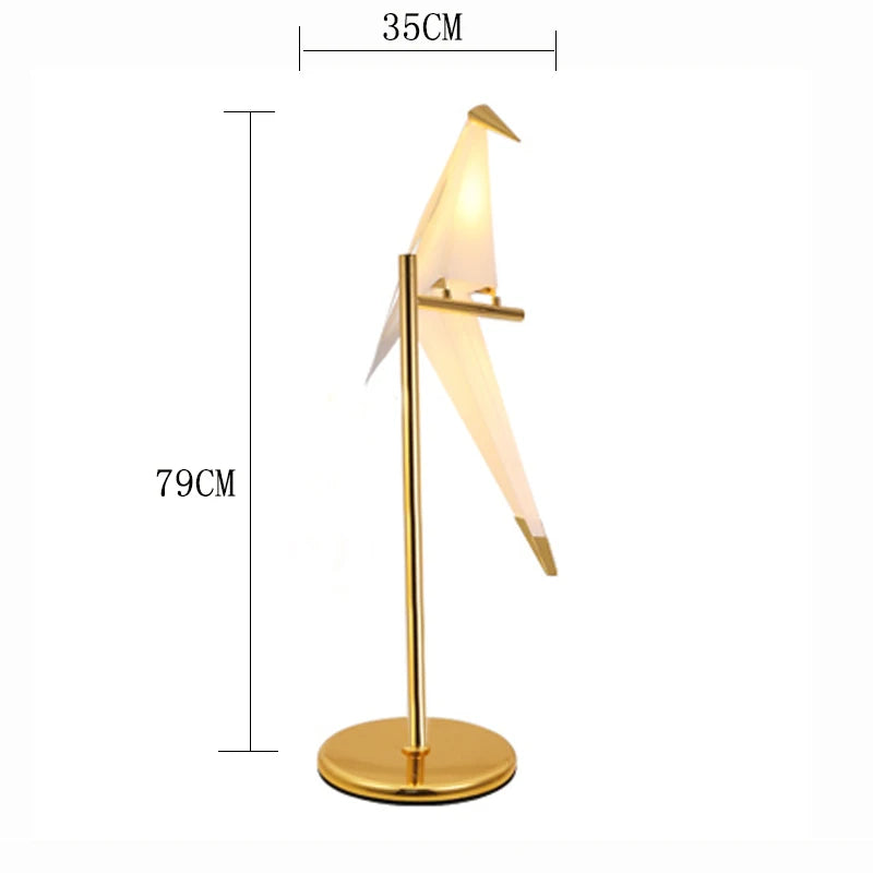 Floor Lamp - Perch Light LED Designer Gold Origami Bird Lamp SW-36210345 - SWEET-LIGHTS