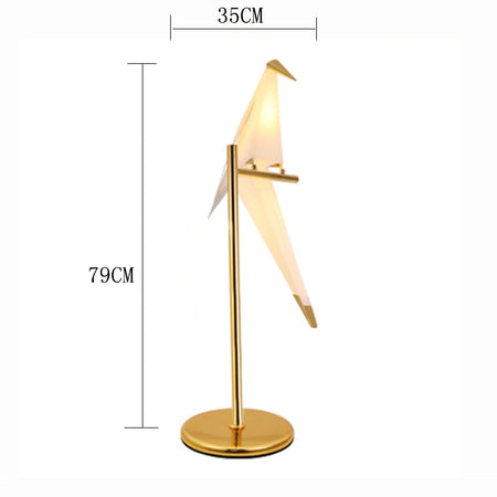 Floor Lamp - Perch Light LED Designer Gold Origami Bird Lamp SW-36210345 - SWEET-LIGHTS