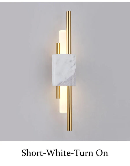 Wall Light - Green Marble Luxury Golden Decor Bedside Lamp Led 8W SW-36210345 - SWEET-LIGHTS