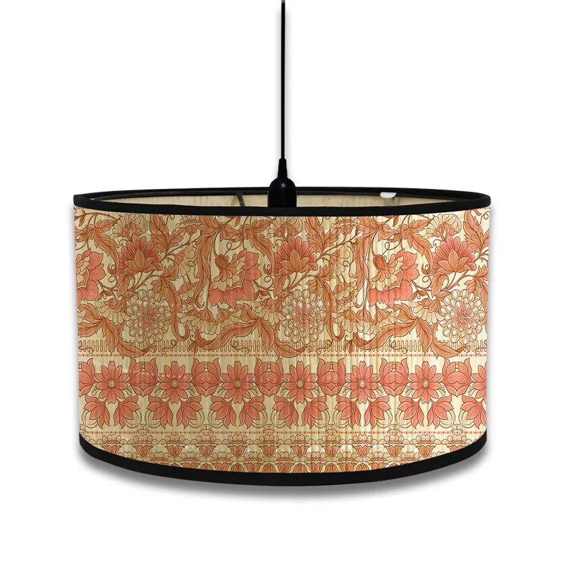 Lampshade - Nordic Style Green Plant Pattern Bamboo Art SW-36210457 - SWEET-LIGHTS