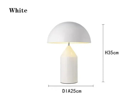 Table Lamp - Electroplating Nordic Black White Gold Mushroom LED Decor SW-36210345 - SWEET-LIGHTS