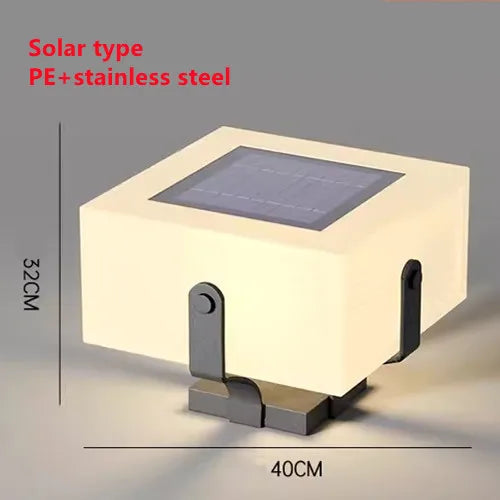 Outdoor Light - Stainless Steel Solar Column Head Pillar Lamp Outdoor Waterproof Garden Light SW-36210478 - SWEET-LIGHTS
