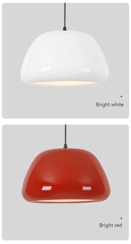 Pendant Light - Nordic LED Macaron Fixture Carbon Steel White Dark Green Orange for Restaurant Living Rooms SW-36210724 - SWEET-LIGHTS