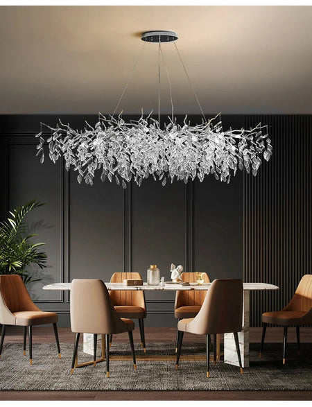 Pendant Light - Modern Luxury Crystal Branches Chandelier LED Fixture SW-36210457 - SWEET-LIGHTS