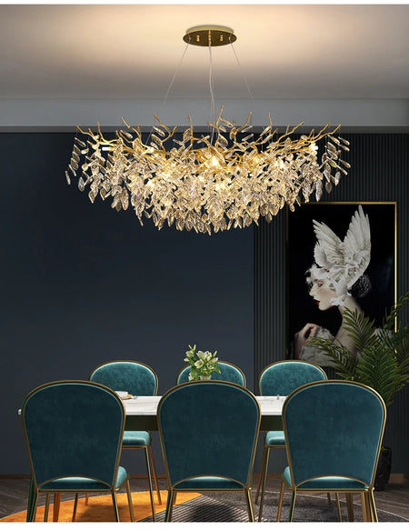 Pendant Light - French Luxury Golden Modern Branch Chandelier SW-36214678 - SWEET-LIGHTS