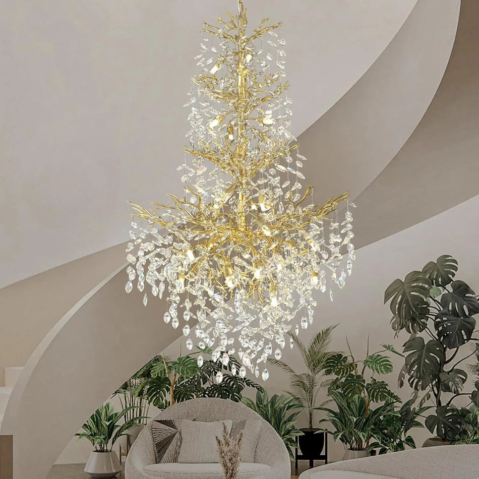 Chandelier - Luxury Modern Crystal Ceiling Lighting for High Ceilings SW-36210478 - SWEET-LIGHTS