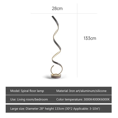 Floor Lamp - Modern LED Strip Minimalist Black White Light SW-36210457 - SWEET-LIGHTS