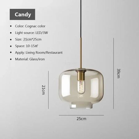 Pendant Light - Nordic LED Glass Chandelier Multi Head for Dining Room Living Room Bedroom Cafe SW-36210578 - SWEET-LIGHTS