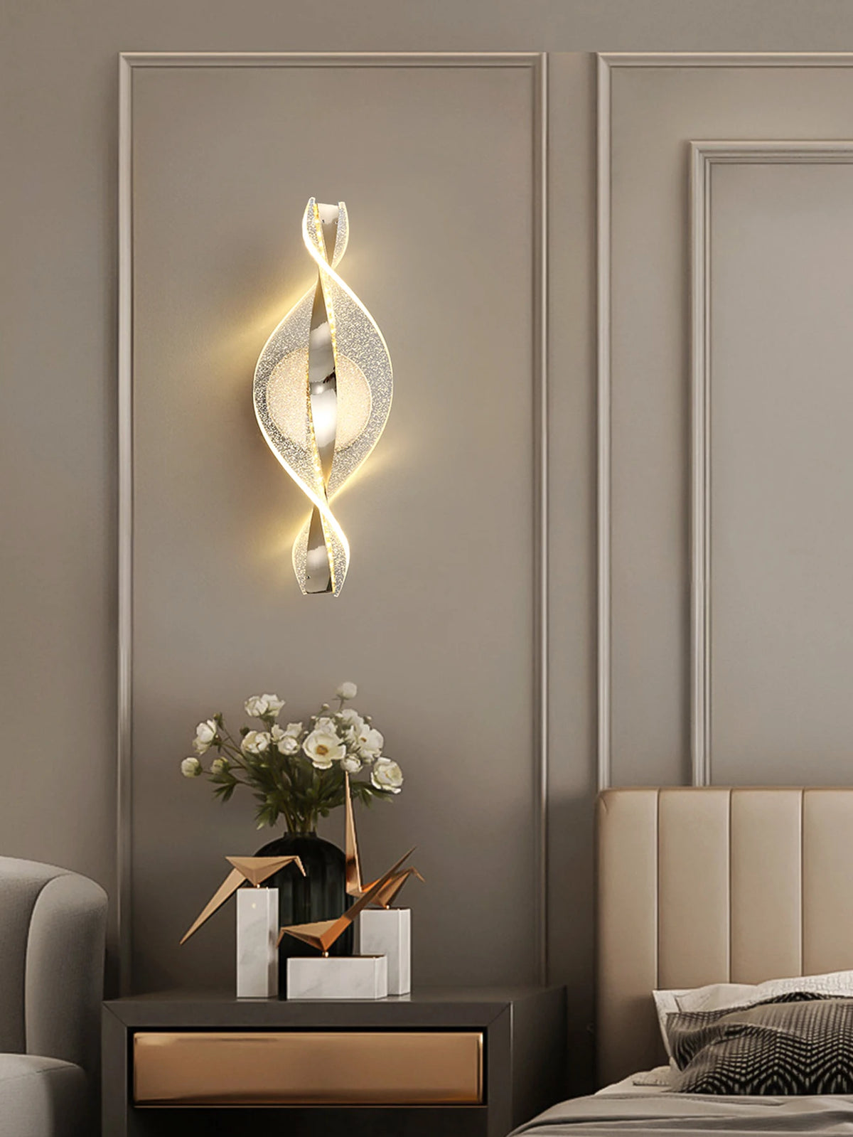 Wall Light - LED Modern 1PC Gold/Black Acrylic Lamp SW-36210345 - SWEET-LIGHTS