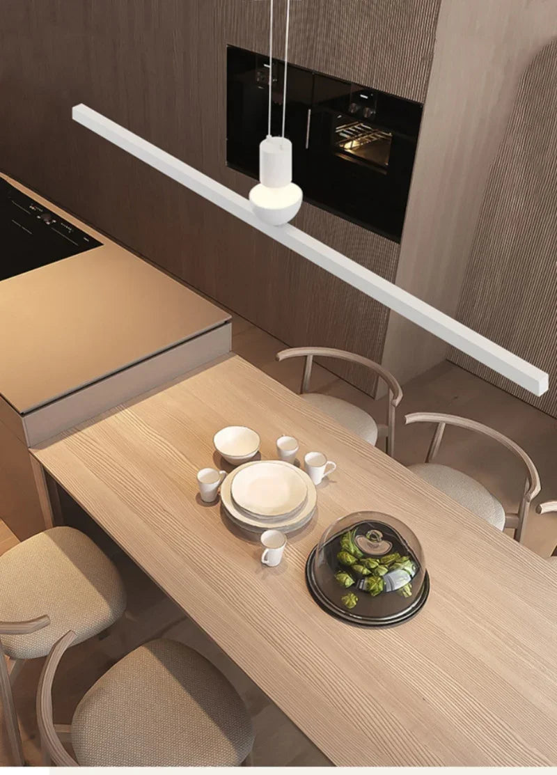 Pendant Light - Modern Minimalist LED Ceiling Chandelier Dining Room Bar Table Pendant Lights Linear Strip Luster SW-36210345 - SWEET-LIGHTS