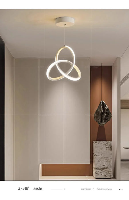 Pendant Light - LED Line Pendant Light Modern 24/30cm Aluminium Hanging Lamps For Indoor Illumination SW-36210567 - SWEET-LIGHTS