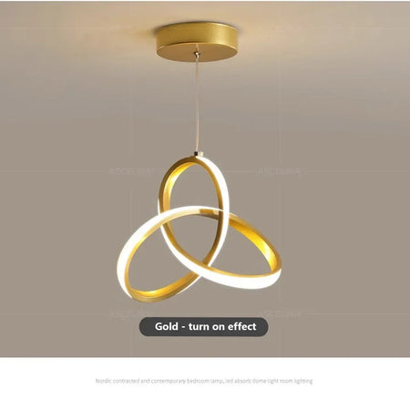 Pendant Light - LED Line Pendant Light Modern 24/30cm Aluminium Hanging Lamps For Indoor Illumination SW-36210567 - SWEET-LIGHTS