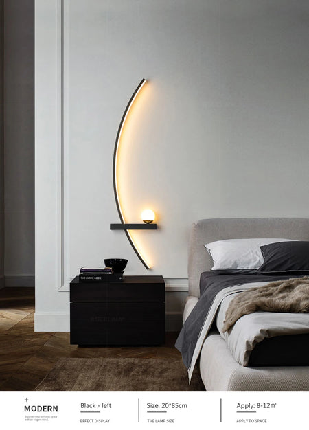 Wall Light - Bedside LED Wall Lamp Smart Remote Control Sconces Lighting for Bedroom Living Room Indoor SW-36210458 - SWEET-LIGHTS