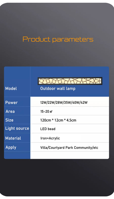 Outdoor Light - Waterproof Outdoor Wall Lamp LED IP65 Aluminum Sconce 110V 220V SW-36210458 - SWEET-LIGHTS
