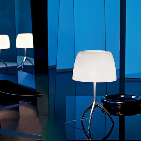 Table Lamp - Italian Designer Glass Shade Tripod Desk Light SW-36210345 - SWEET-LIGHTS