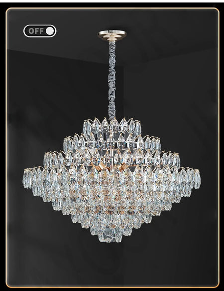 Chandelier - Luxury Crystal Big Chandeliers for Living Room Decor Modern Art Designer Luminaire Hight Ceiling Pendant Home Lamps Hall SW-36210927 - SWEET-LIGHTS