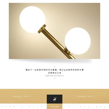 Floor Lamp - Modern LED Living Room Bedside Lamp Glass Ball Nordic Bedroom SW-36210123 - SWEET-LIGHTS
