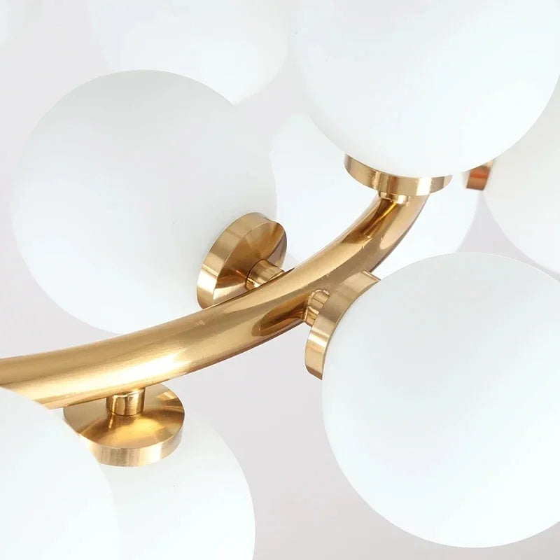 Pendant Light - Nordic LED Glass Ball Chandelier Gold Black Home Decor Lamp SW-36210234 - SWEET-LIGHTS