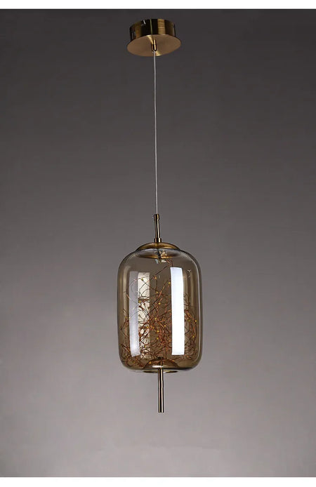 Pendant Light - Nordic Net Red Bedside Chandelier Glass SW-36210345 - SWEET-LIGHTS